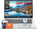 HP 2025 17 Inch Laptop, 17.3' Full HD IPS Anti-Glare Display, AMD Ryzen 5 7520U (Up to 4.3GHz), 8 GB DDR5 RAM, 512 GB SSD, AMD Radeon Graphics, Copilot Key, Wi-Fi 6, Windows 11 Pro, w/Accessories