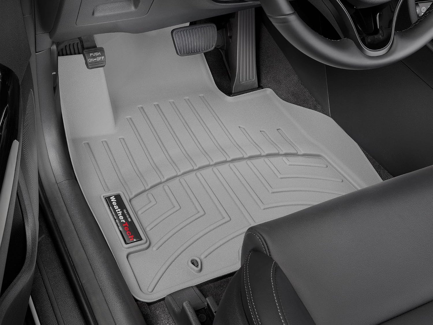 WeatherTech Custom Fit FloorLiners for Hyundai Tucson, Santa Cruz, Tucson Hybrid - 1st Row (4616781), Grey
