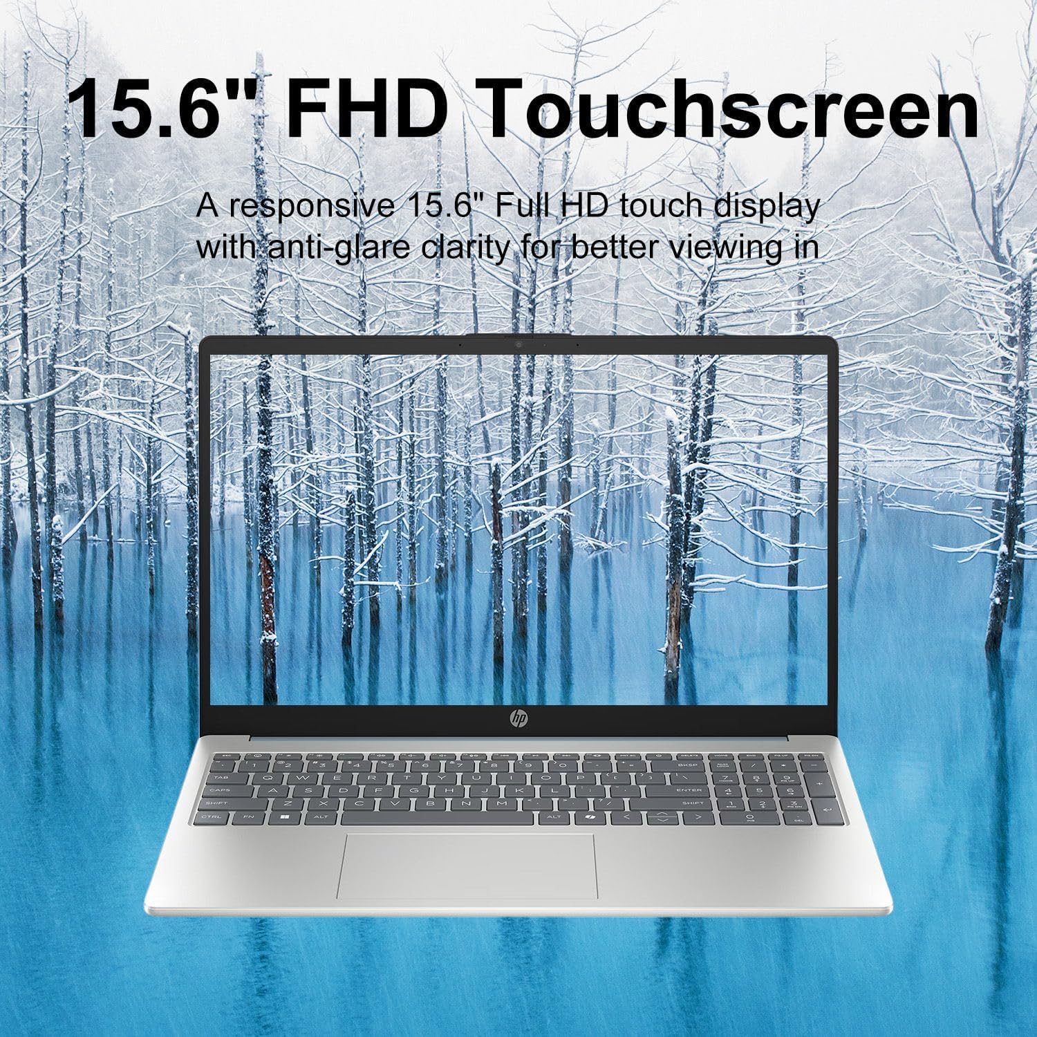 HP Pavilion 2025 Touchscreen Laptop Computer | Intel i3 High-Performance CPU | Thin & Portable | Up to 10H Long Battery Life | 16GB RAM | 256GB PCIe SSD | WOWPC USB | School, Business & Productivity