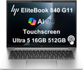 HP EliteBook 840 G11 Business Laptop (14' FHD+ Touchscreen, Intel 12-Core Ultra 5 125U (>i7-1355U), 16GB DDR5 RAM, 512GB SSD), Fingerprint Reader, 5MP Webcam, 2X Thunderbolt 4, Win 11 Pro, AI PC