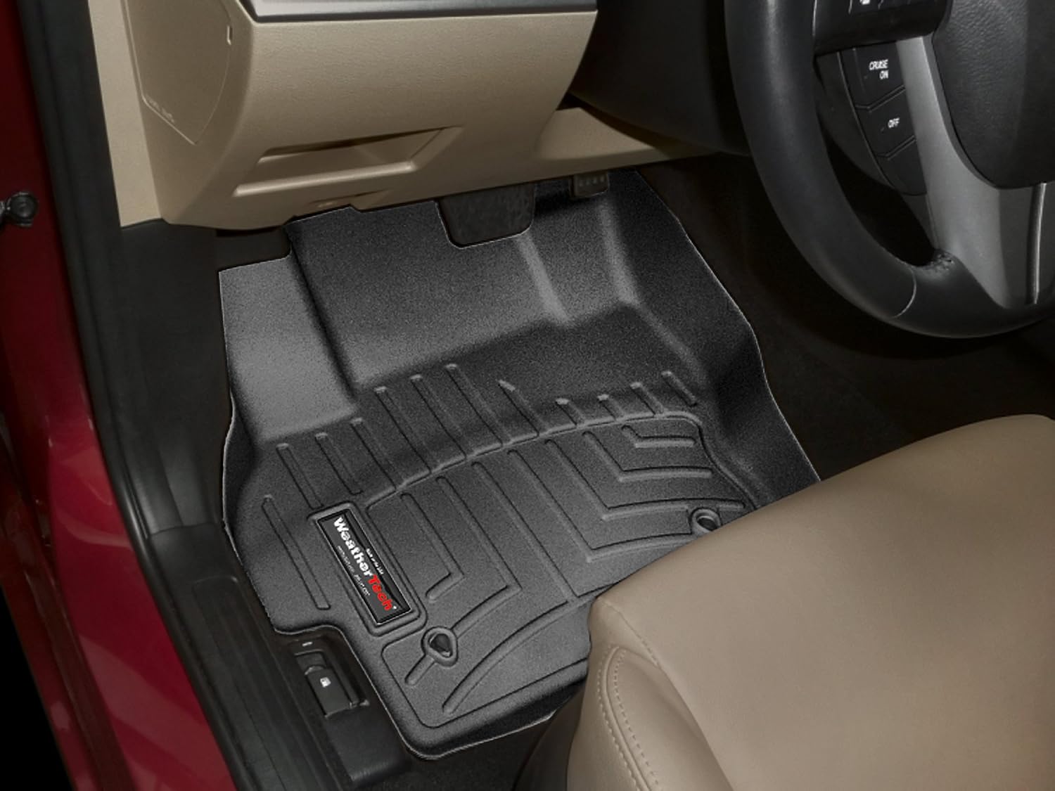 WeatherTech Custom Fit FloorLiners for Mazda MAZDA3-1st Row (442401), Black