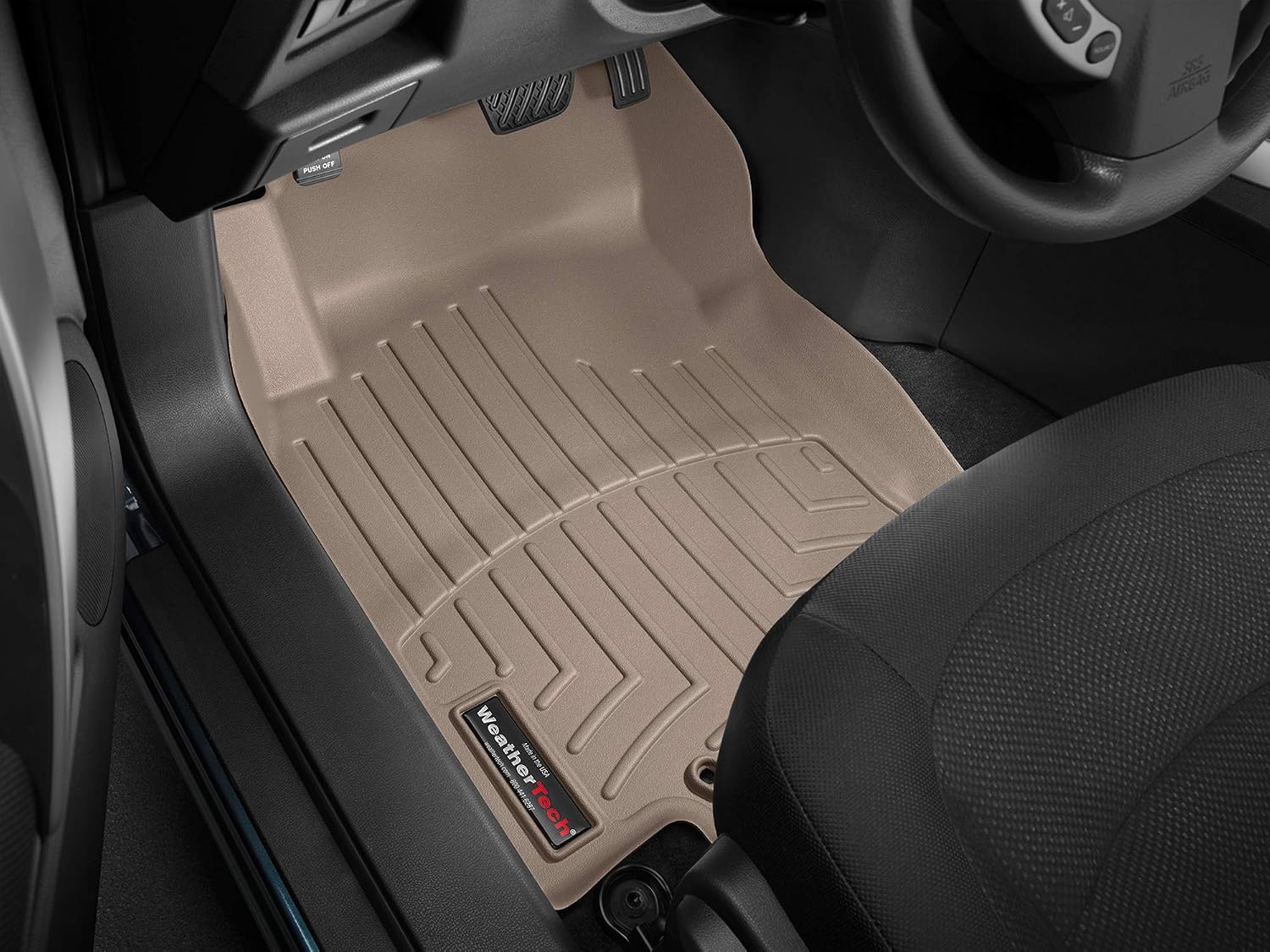 WeatherTech Custom Fit FloorLiners for Nissan Rogue - 1st Row (456301), Tan