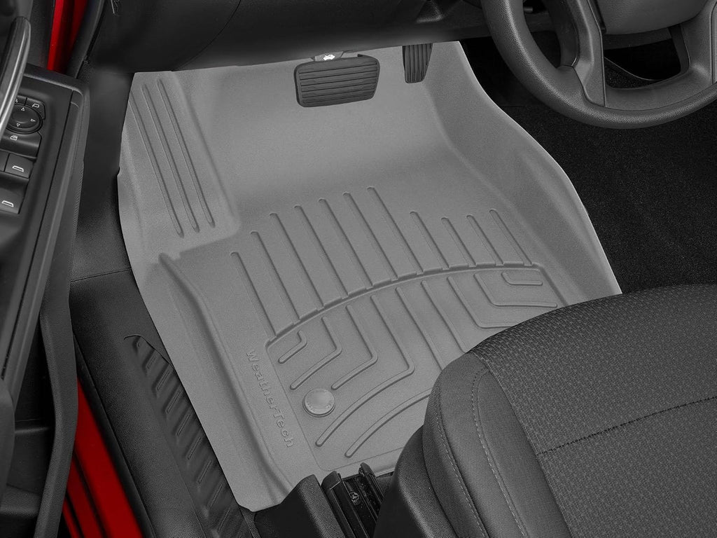 WeatherTech FloorLiner HP Custom Fit Floor Mats for Toyota Tundra 2nd Row (460938IM), Grey