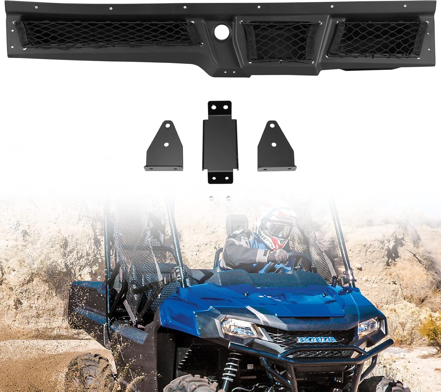 A & UTV PRO Under Dash Storage Pocket Box, Compatible with 2014-2024 Honda Pioneer 700 Accessories,Replace OEM #08L73-HL3-A41