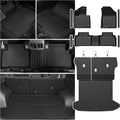 Floor Mats Set for Hyundai Tucson 2022-2025 2026 Gasoline Version (Not fit Hybrid), All Weather TPE Cargo Liner Backrest Mat Trunk Mat Door Sill Guards Accessories