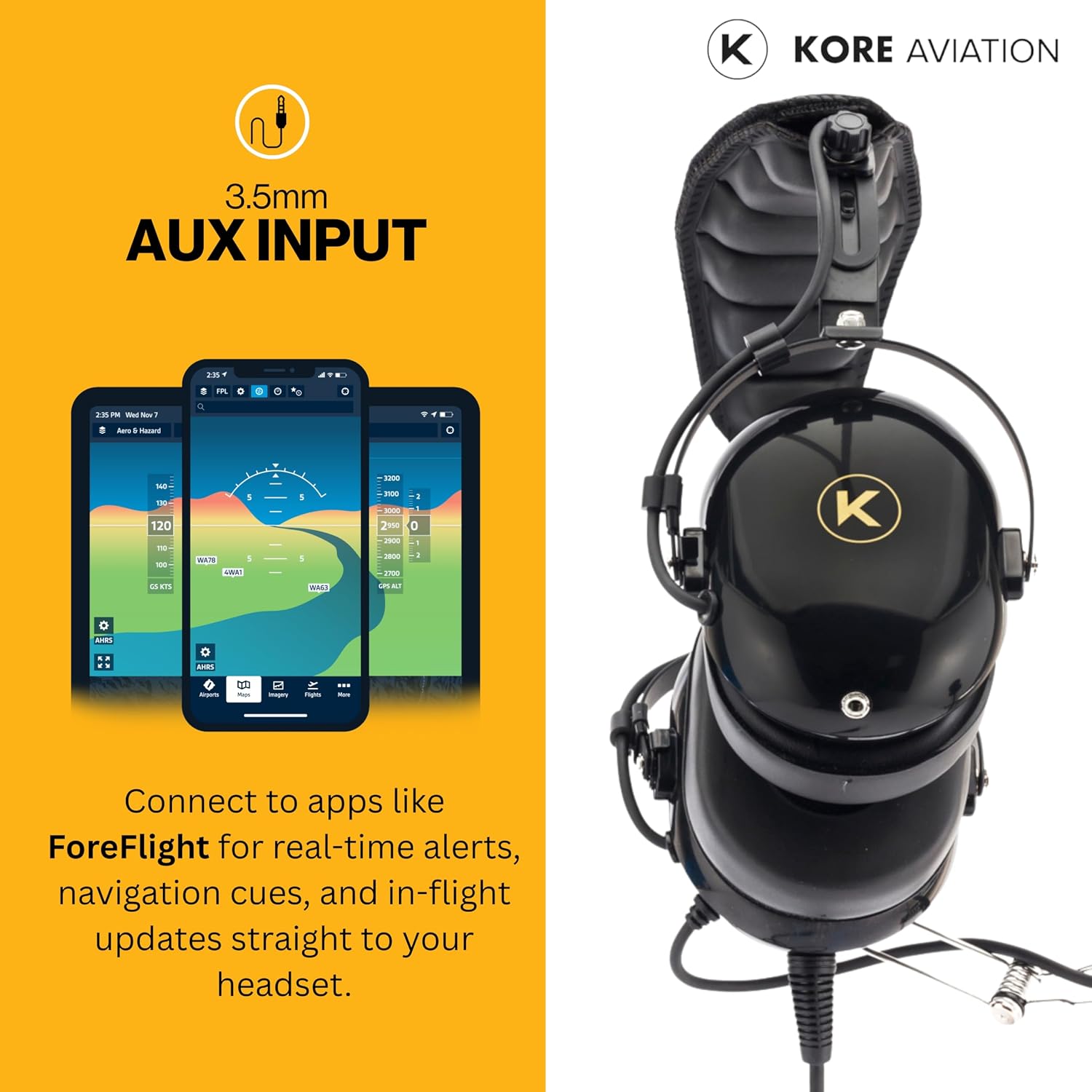 P1 Aviation Pilot Headset for Student Pilots Flight Schools Flight Instructors Features 24 db PNR Rating, Noise Canceling Microphone, Acoustic Foam Ear Cups, AUX Port Input with GA Dual Plugs