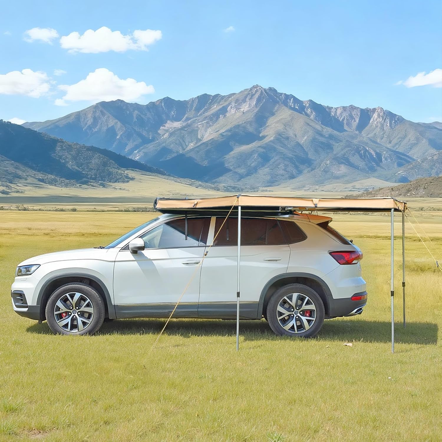 VEVOR 270 Degree Awning, 52 sq.ft Driver Side Vehicle Awning, UV50+ Waterproof Car Side Awnings with Carry Bag, All-Weather Overland Awnings Car Shelter for SUV Van Truck Camping