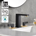 sumerain Widespread 8 inch Bathroom Faucet, Black Bathroom Sink Faucet, 3 Hole Bathroom Faucet