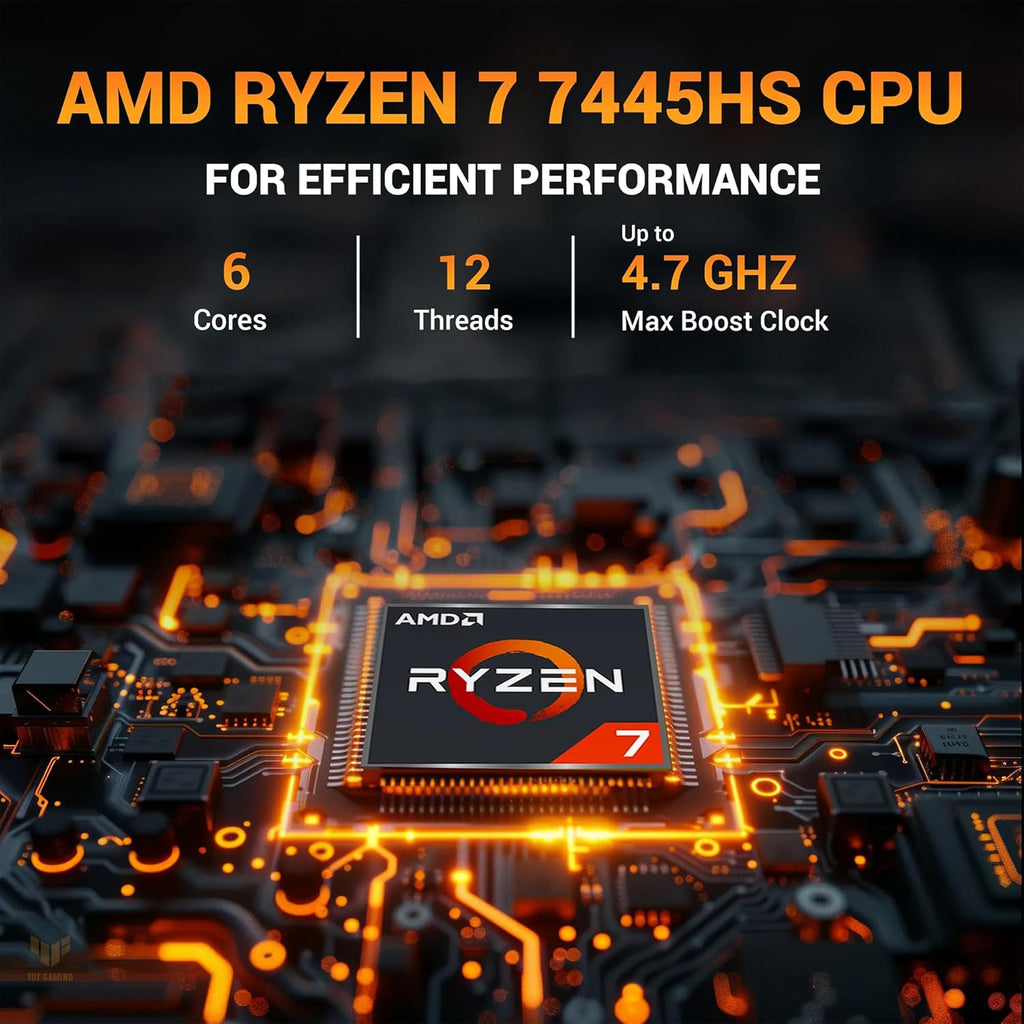 ASUS TUF A16 Gaming Laptop | 16' WUXGA IPS 144Hz | AMD 6-Core Ryzen 7 7445HS | 16GB DDR5 1TB SSD | NVIDIA GeForce RTX 4050 (194 AI Tops) | Backlit Keyboard USB 4 Wi-Fi 6 Win11 Pro w/DLCA Accessory