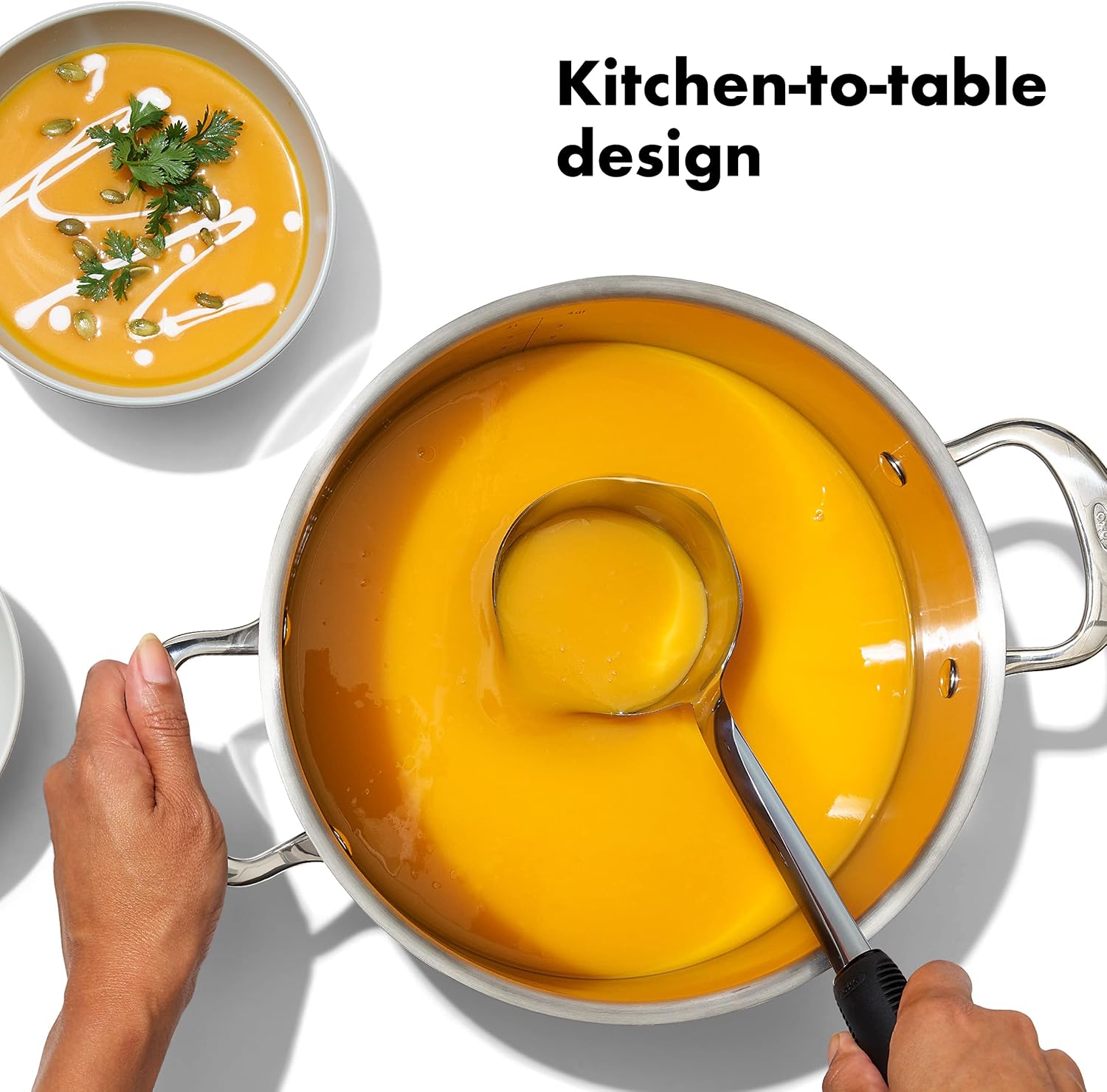 OXO Stainless Steel Kitchen Tools | Prep & Serve | Modern Style | 6-Piece Set | Pack of 2