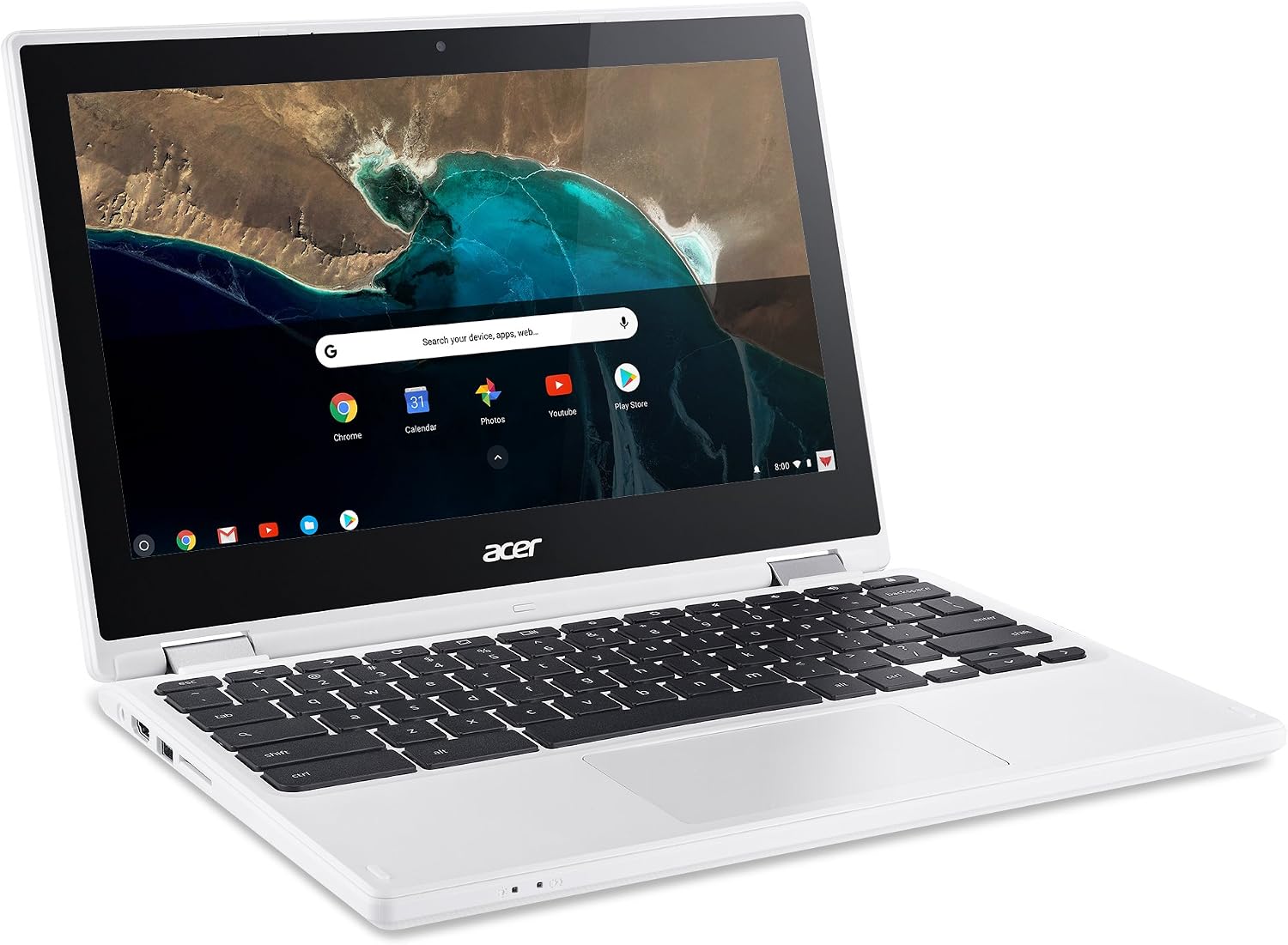 acer Chromebook R 11 Convertible, 11.6-Inch HD Touch, Intel Celeron N3150, 4GB DDR3L, 32GB, CB5-132T-C1LK, Denim White