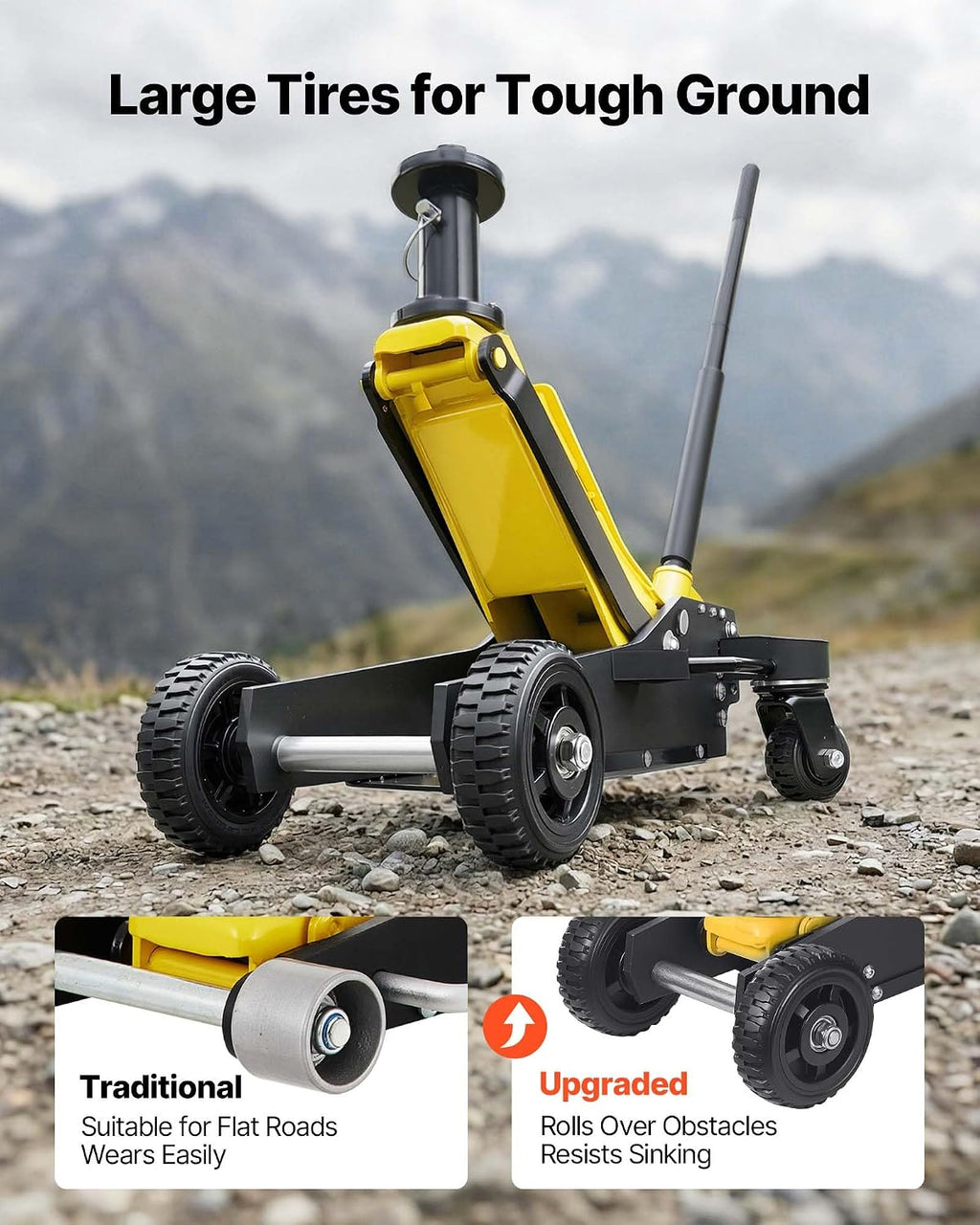 VEVOR Off Road Floor Jack, 3 Ton Aluminum & Steel Racing Low Profile Floor Jack with Dual Pistons Quick Lift Pump & Extension Post, Hydraulic Trolley Car Lift Jacks for Motorcycles, ATVs, SUV Pickup