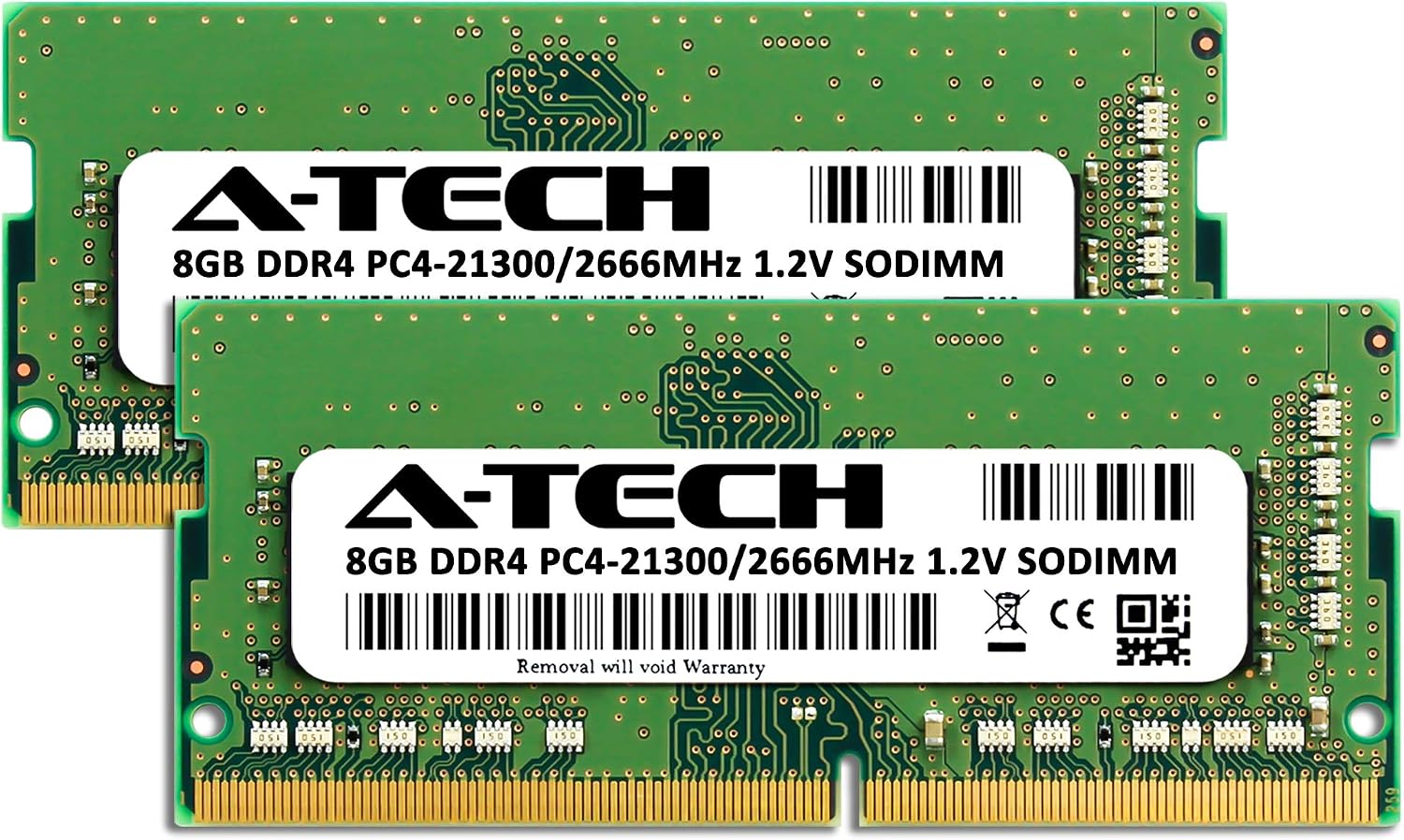 A-Tech 16GB Kit (2x8GB) RAM for Acer Nitro 5 AN515-54-5812 Gaming Laptop | DDR4 2666MHz SODIMM PC4-21300 (PC4-2666V) Memory Upgrade Modules