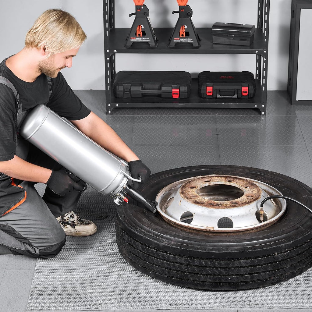 VEVOR Portable Tire Bead Seater, 2.6 Gal/10 L Air Bead Blaster, Handheld Tire Inflator Tool, 87-116 PSI Operating Pressure, Trigger Seating Inflator for Car, Compact SUV, Light Truck, E-Bike, RV, ATV