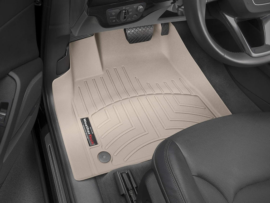 WeatherTech Custom Fit FloorLiners for Audi SQ7, SQ8, SQ8-1st Row (458871), Tan