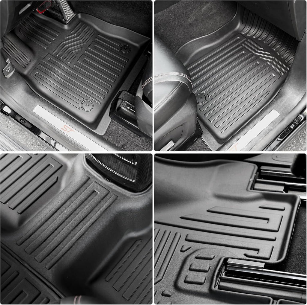 Floor Mats for 2020-2025 2026 Ford Explorer 7 seat Accessories, Cargo Mat with Backrest Mat All Weather TPE Waterproof for Ford Explorer 7 Passenger Bench Seat ST Accessories 2025 2024 2023