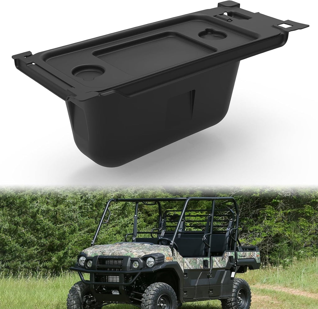 A & UTV PRO Mule Pro Underseat Storage Bin, Under Seat Storage Box Organizer Compatible with 2015-2024 Kawasaki Mule Pro FXT FX DXT DX Replace OEM # 99994-1463,Black