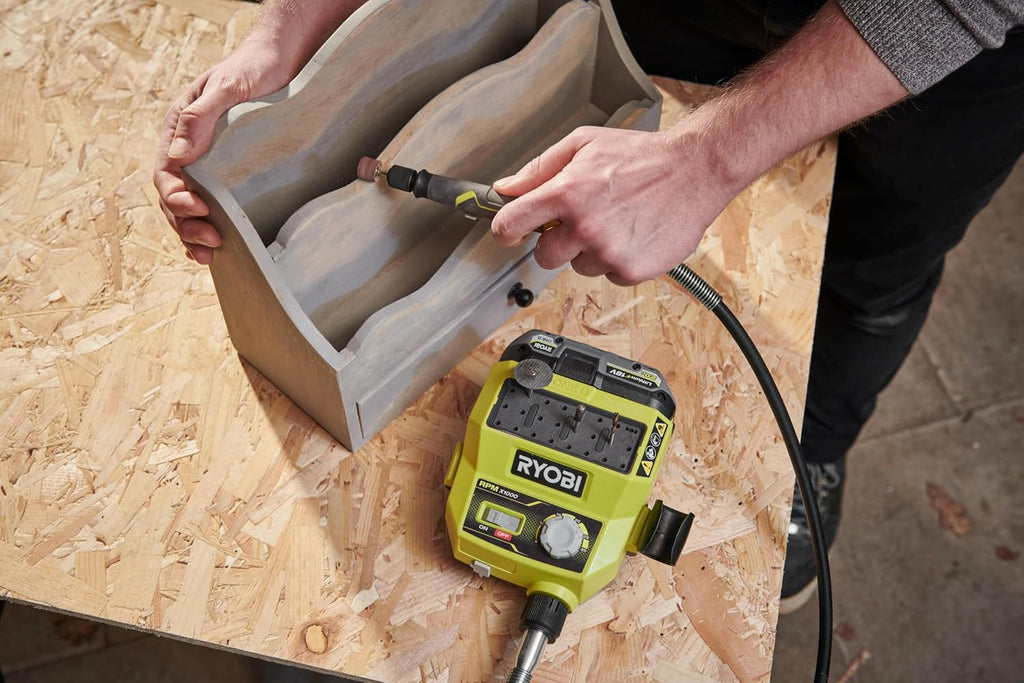 RYOBI ONE+ RRTS18-0A35 18V Cordless Mini Tool – 35 Accessories Included, Variable Speed up to 35000 rpm, Ideal for DIY, Modelling, Engraving