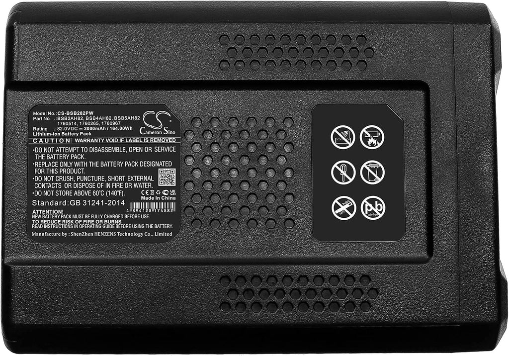 Battery Replacement for Briggs & Stratton BSB2AH82,BSB4AH82,BSB5AH82,1760514,1760265,1760967 Snapper XD 82V MAX Cordless Electric Self-Propelled Utility Cart