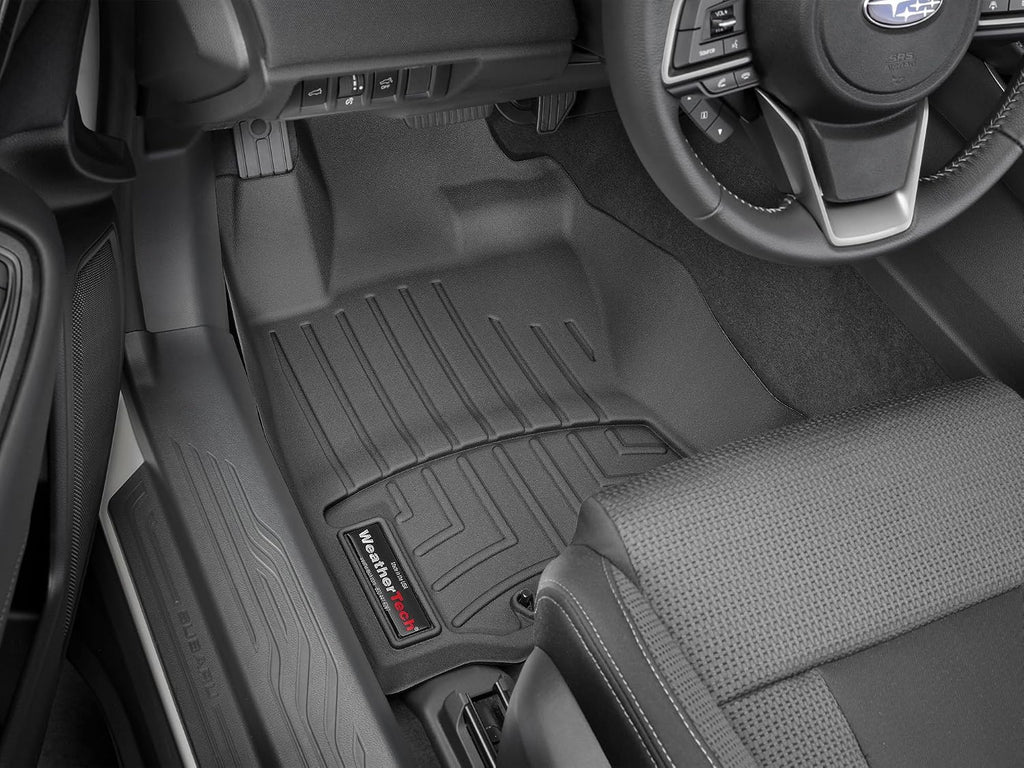WeatherTech Custom Fit FloorLiners for Subaru Outback, Legacy, 1st Row (4415831), Black
