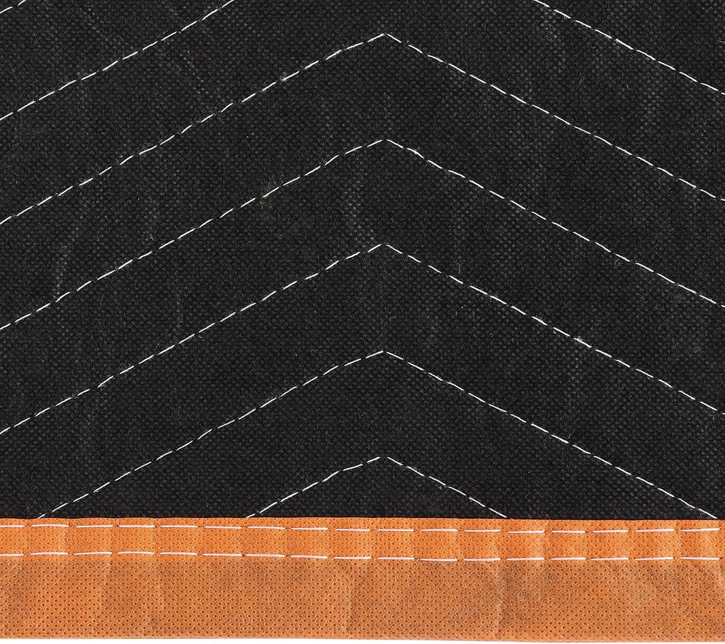 ZENY Padded Moving Blankets 6/12/18 Pack, Heavy Duty Packing Blankets Black, 72''x40'' Furniture Moving Pads for Shipping Packing Storage (24)