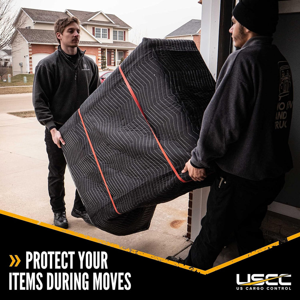 US Cargo Control 54 lb/Dozen, 80'x72' Large Moving Blanket, MBECONO54 Econo Mover, 12-Pack