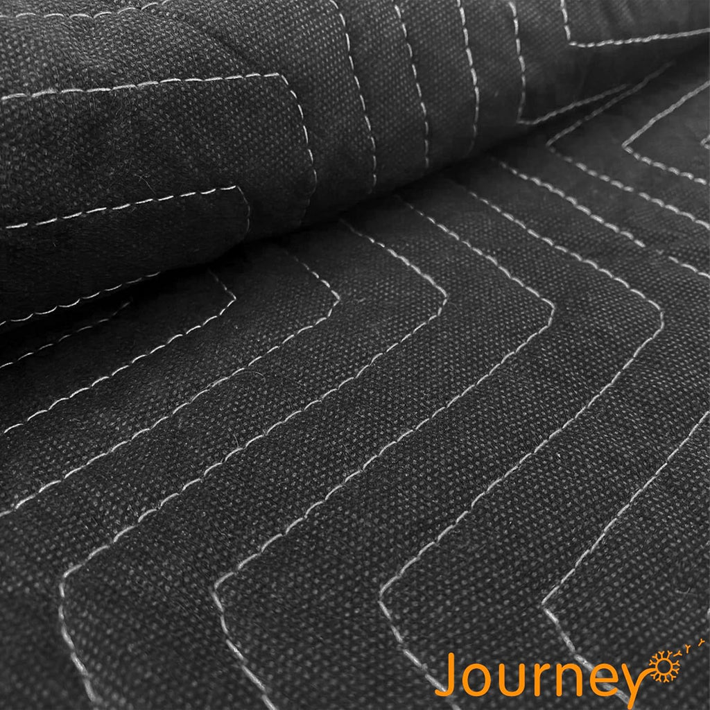 Moving Blankets 72'x80' 12 pack, (45 lb/dz weight), Heavy Duty Moving Blanket, Deluxe Quality Padded Packing Blankets for Furniture Shipping and storage, Black (12 Deluxe Black Blankets 45 lbs/Dozen)
