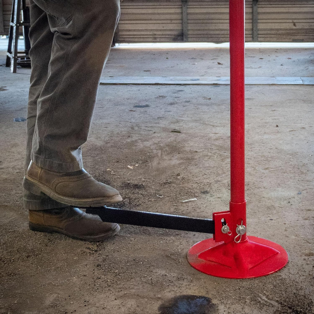 SUNEX TOOLS 6810A, Underhoist Support Stand with Foot Pedal, ¾ Ton Capacity, Large Base, Bearing Mounted Spin Handle, Height Adjustment Under Load, Lightweight, Supports Vehicle Components Only