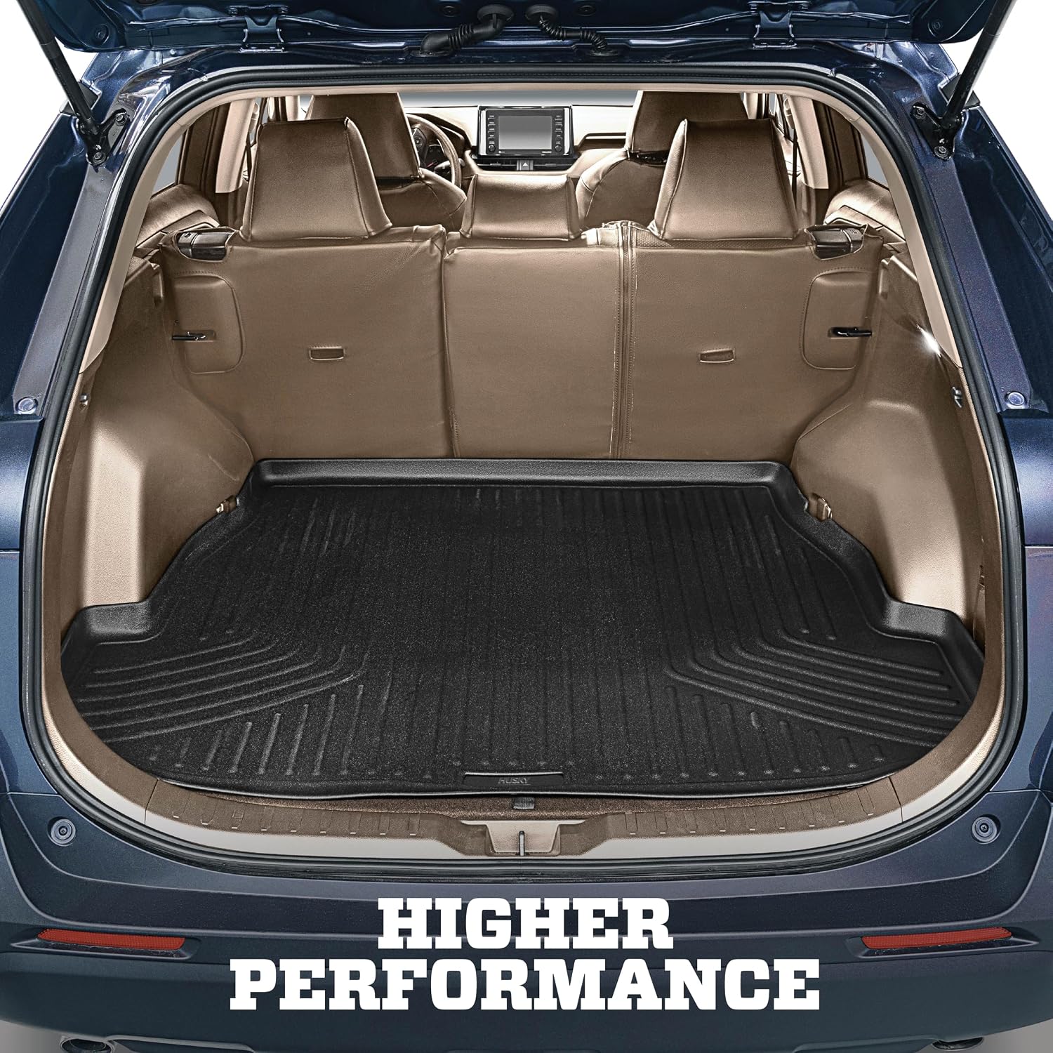 Husky Liners Weatherbeater Cargo Liner | Fits 2018-2024 Buick Enclave (to Back of 2nd Row Over Folded Flat 3rd Row) | Cargo, 1-pc. Black - 22061