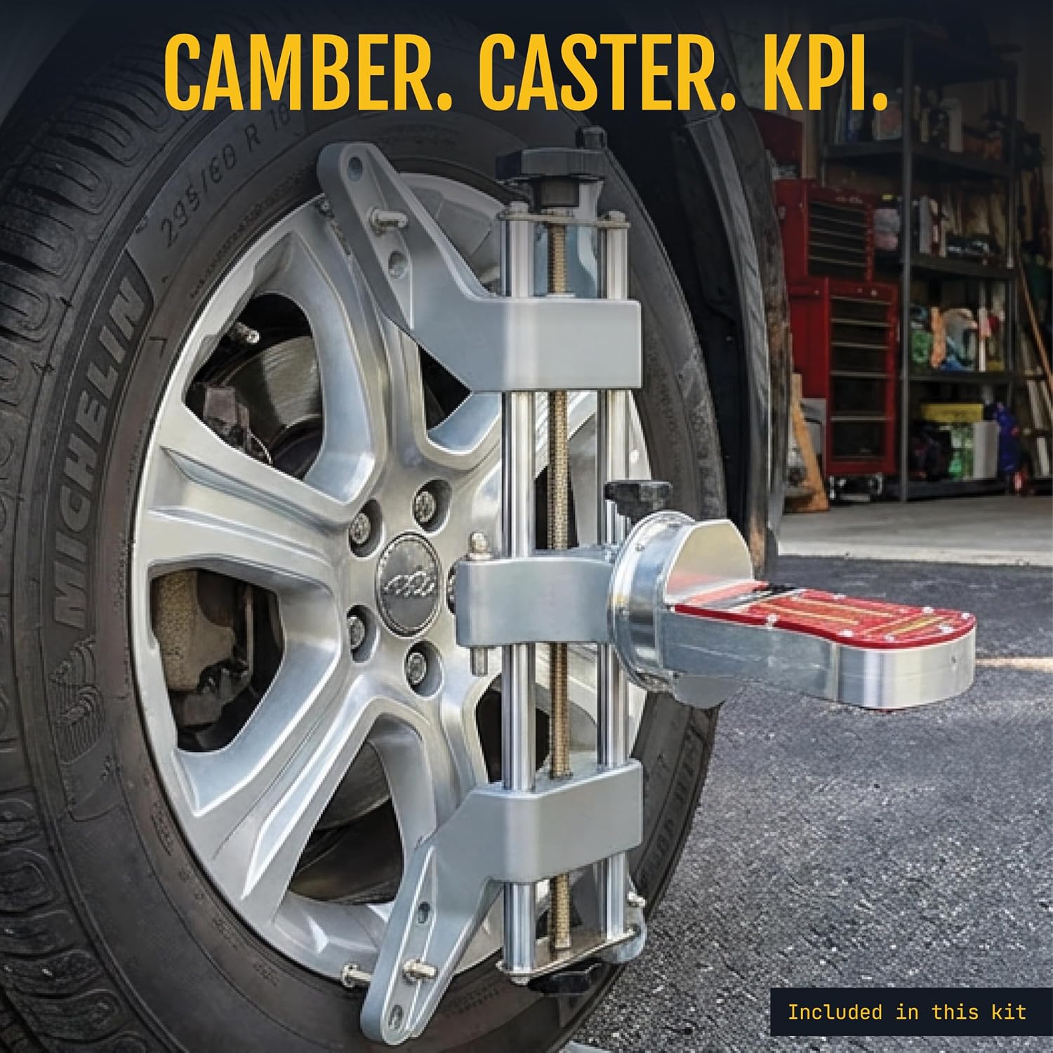 Wheel Alignment Dual Kit, Two Clamps, Two Gauges, Turn Plates, Drive-On Ramps, 6-Piece, DIY Home Garage