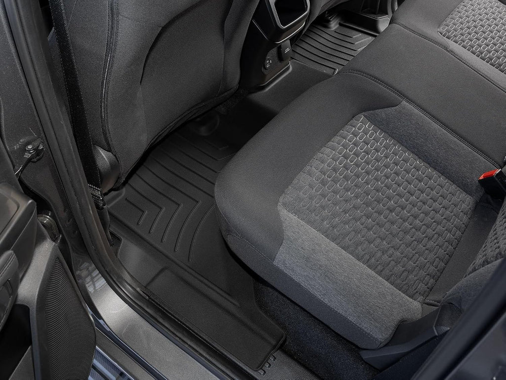 WeatherTech FloorLiner HP Custom Fit Floor Mats for Ford Ranger, Ranger Raptor 2nd Row (4418492IM), Black