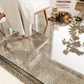 Tempered Glass Chair Mat 48'x36' – Ultra-Clear Office Chair Mat for Hardwood Floors & Low-Pile Carpets – Heavy-Duty 0.2' Scratch-Resistant Surface with Non-Slip Pads – Supports 1,000 lbs