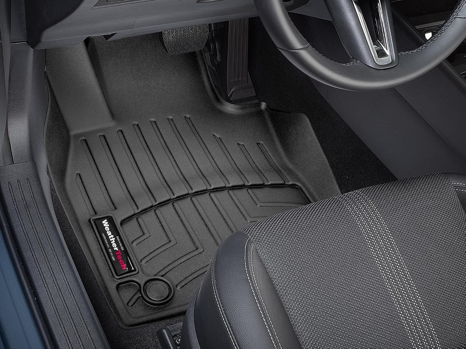 WeatherTech Custom Fit FloorLiners for Mazda CX-30, CX-50, 1st Row (4417391), Black