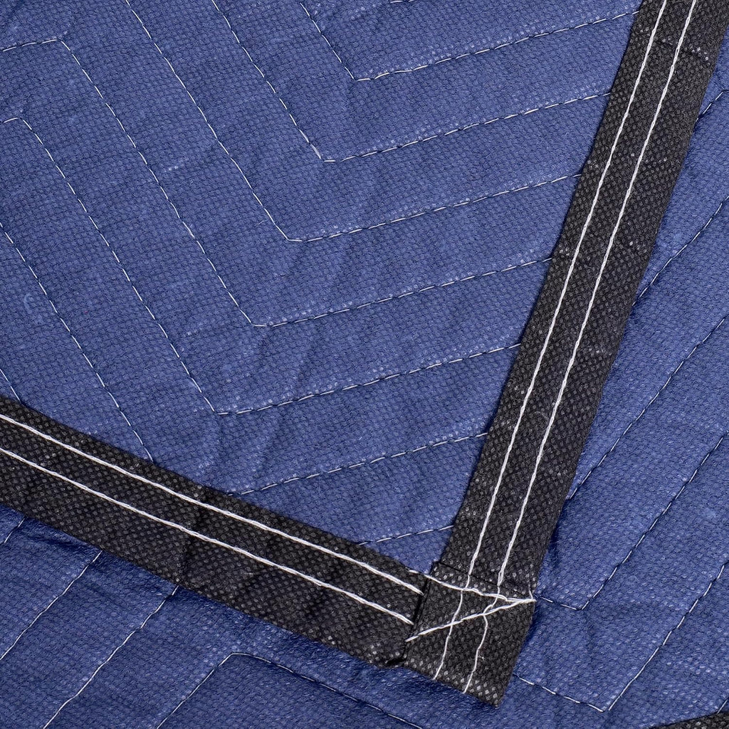 Packing & Moving Blanket - 80' x 72' 40 lb/dz - Professional Quilted Shipping Thick Furniture Pad (Blue 12 Pack)