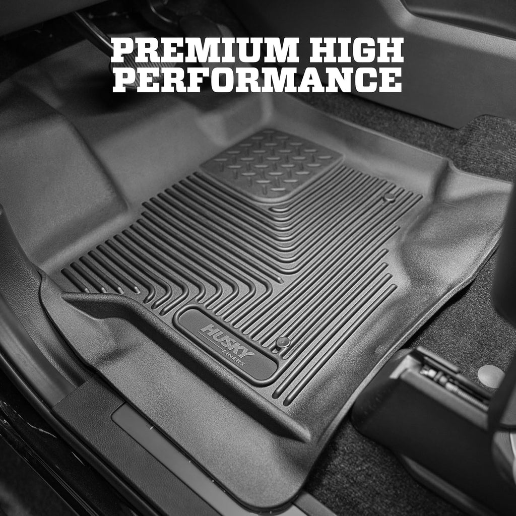 Husky Liners X-act Contour Floor Mats | Fits 2024 - 2026 Toyota Grand Highlander | Front Row, 2-pc Black - 54261