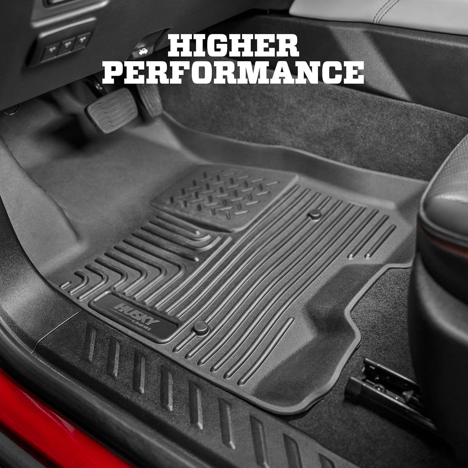 Husky Liners Weatherbeater Floor Mats | Fits 2021-2026 Kia Sorento (Excludes Hybrid) | Front & 2nd Row, 3-pc Black - 95841