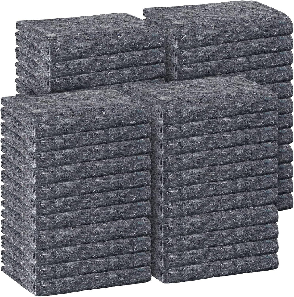 Large Moving Blankets Bulk 80 x 72 Inch Packing Moving Storage Blankets Textile Skin Pads Quilted Shipping Furniture Pads for Protecting Furniture Moves and Storage(Gray,24 Pcs)