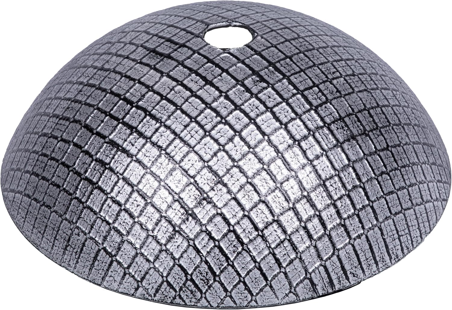 Eden Bath Silver & Black Squares Round Glass Sink Bowl Bathroom Vessel Sink for Vanity Top