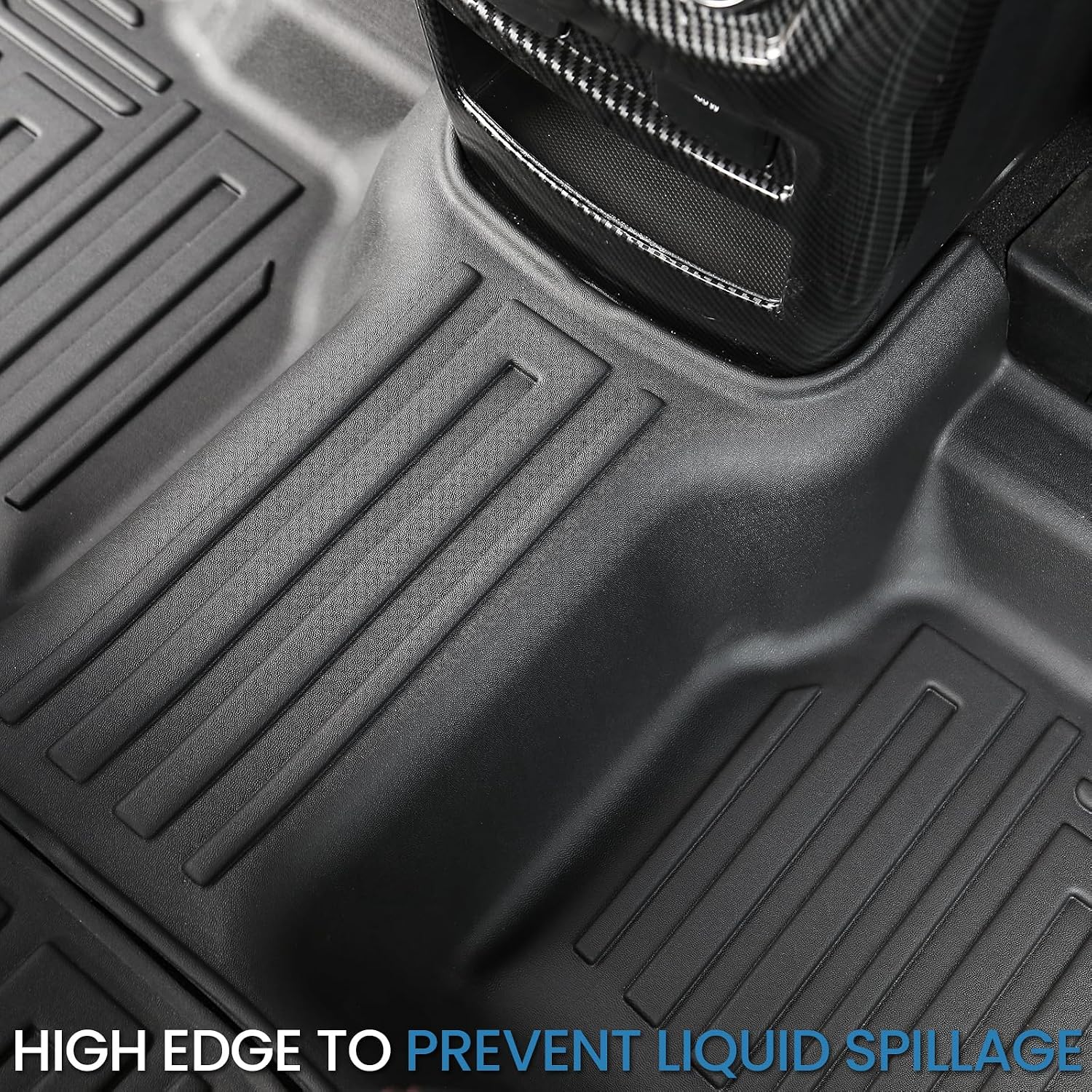 Floor Mats for 2020-2025 2026 Ford Explorer 6 Seats Captain Chairs Car Mat Accessories, All Weather TPE Cargo Mat Backrest Mat Active/ST Line/ST/Platinum