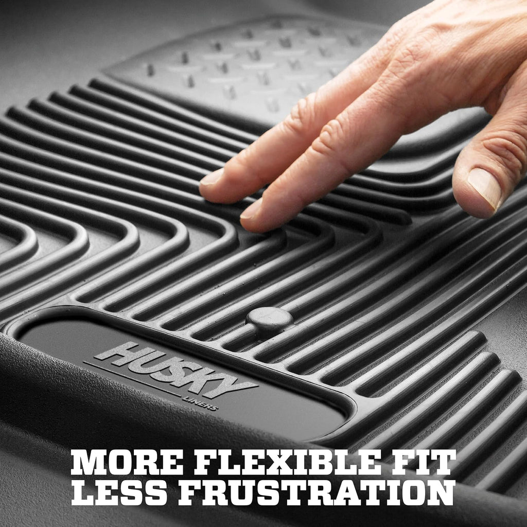 Husky Liners X-act Contour Floor Mats | Fits 2022-2026 Ford Maverick (Hybrid Models Only) | Front Row, 2-pc Black - 51451