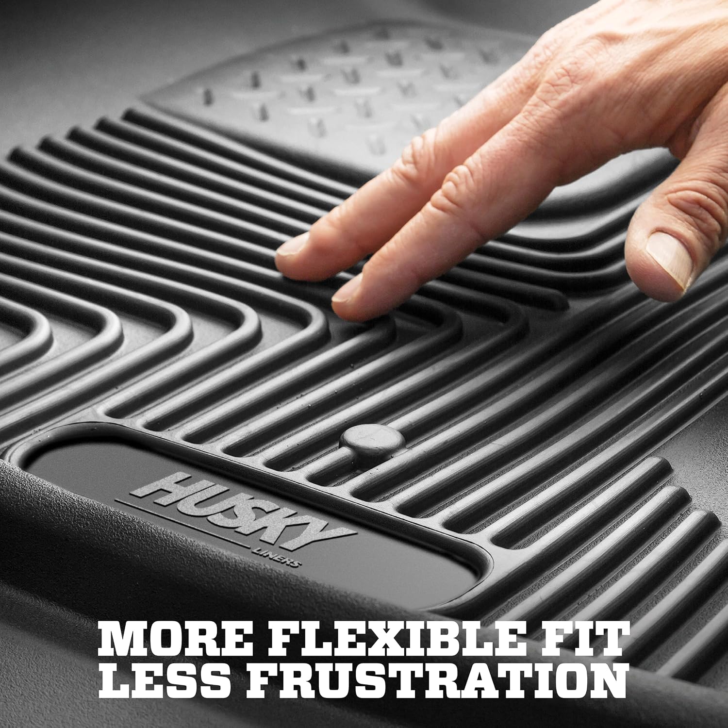 Husky Liners X-act Contour Floor Mats | Fits 2022-2026 Ford Maverick (Hybrid Models Only) | Front Row, 2-pc Black - 51451