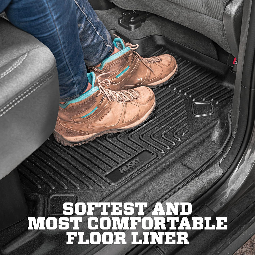 Husky Liners X-act Contour Floor Mats | Fits 2022-2026 Ford Maverick (Hybrid Models Only) | Front Row, 2-pc Black - 51451